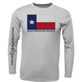 Texas Flag Men's Long Sleeve UPF 50+ Dry-Fit Shirt