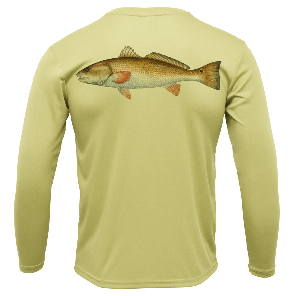 Texas Redfish Long Sleeve UPF 50+ Dry-Fit Shirt