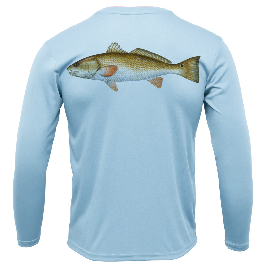 Texas Redfish Long Sleeve UPF 50+ Dry-Fit Shirt