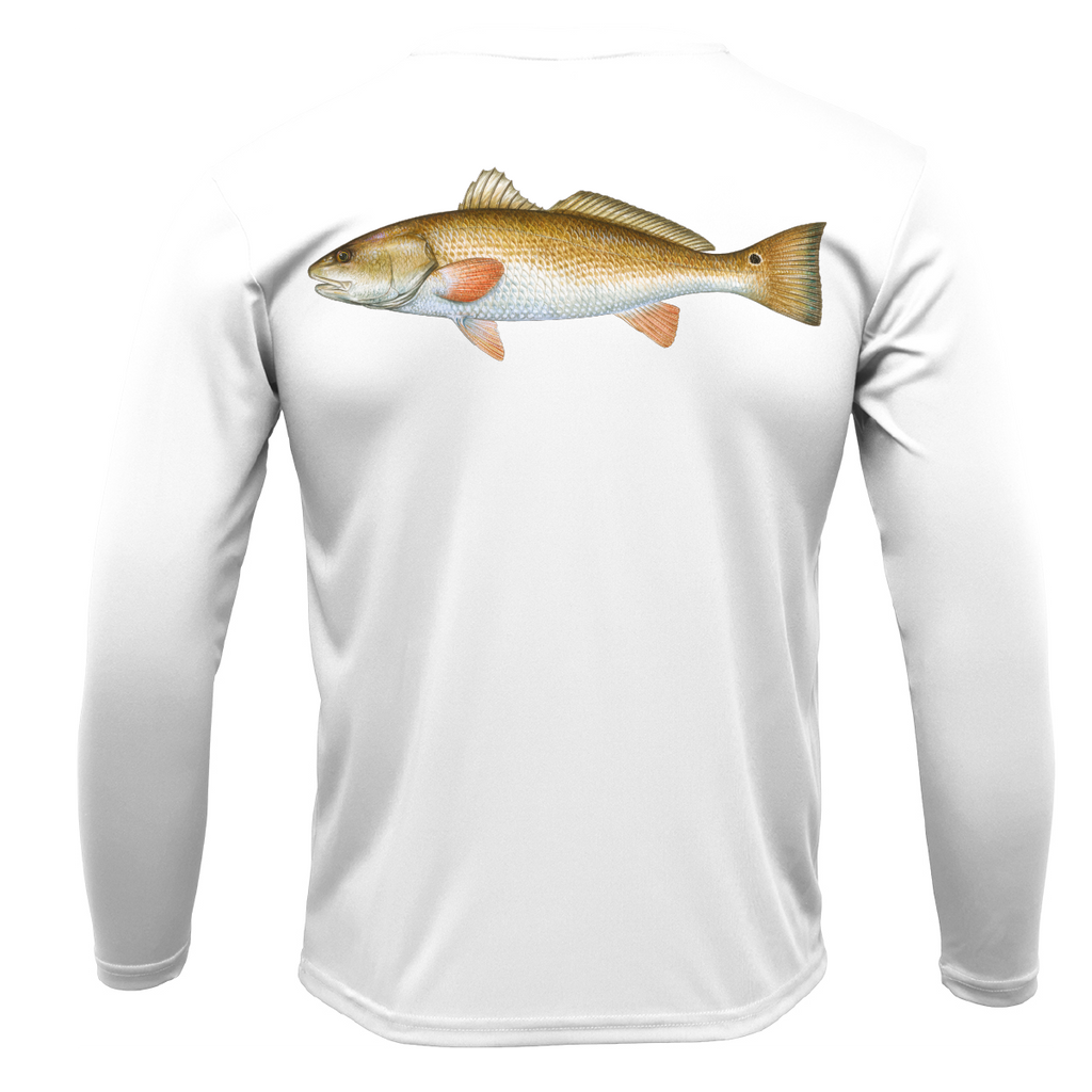 Texas Redfish Long Sleeve UPF 50+ Dry-Fit Shirt