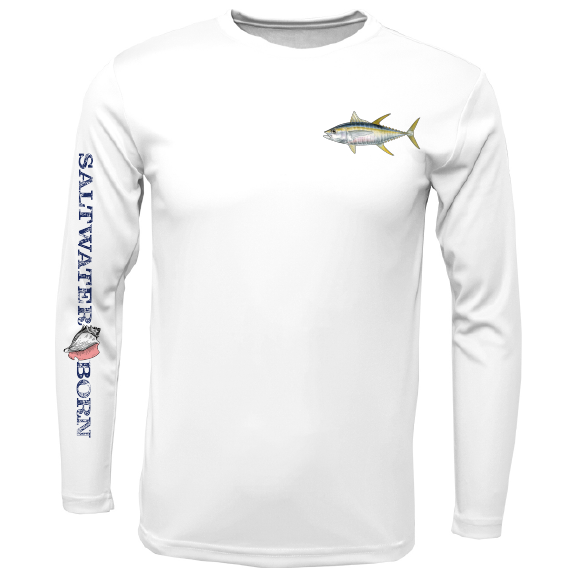 SK Tuna on Chest Long Sleeve UPF 50+ Dry-Fit Shirt