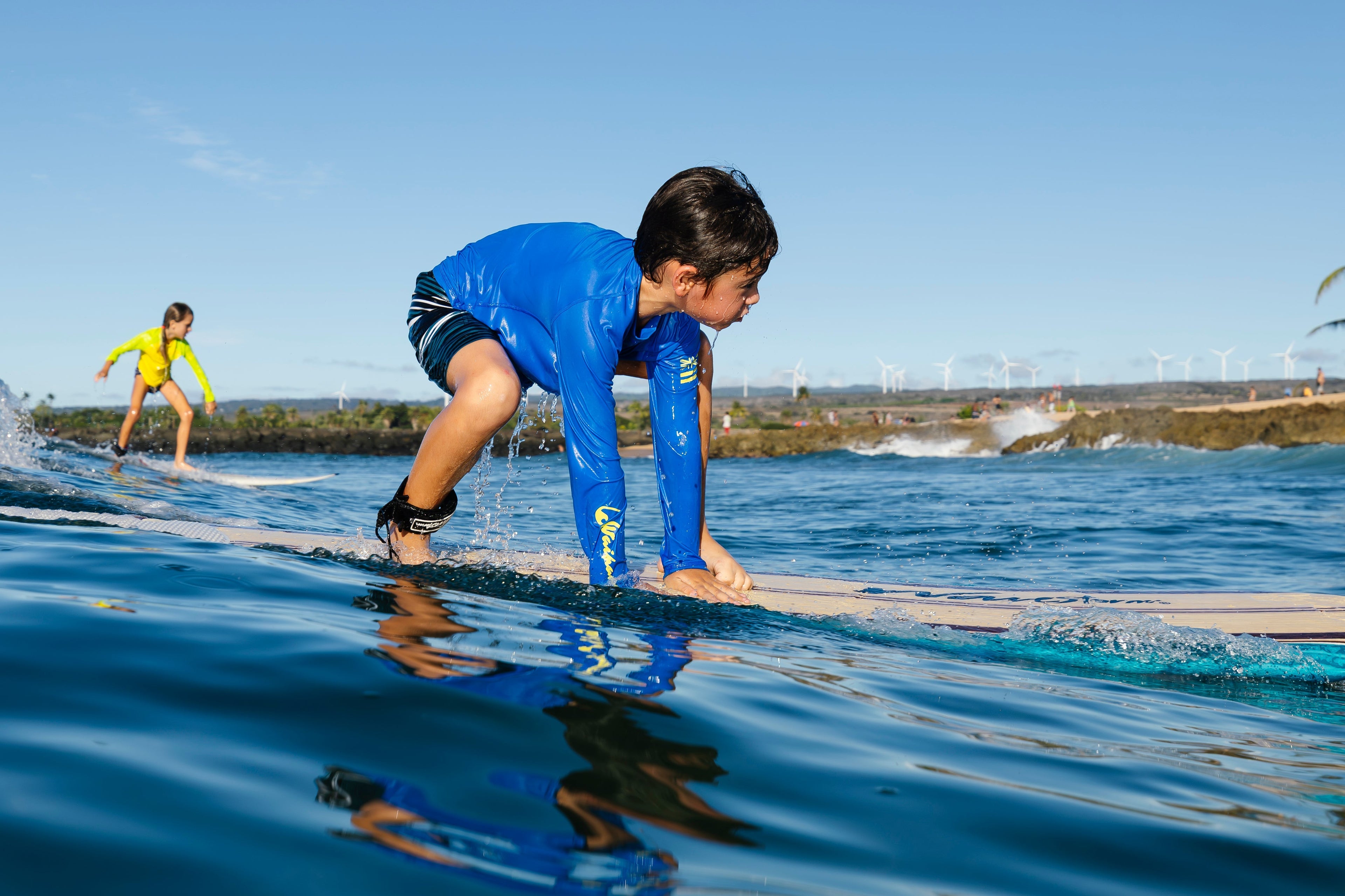 Children's Blue Long Sleeve Rashguard