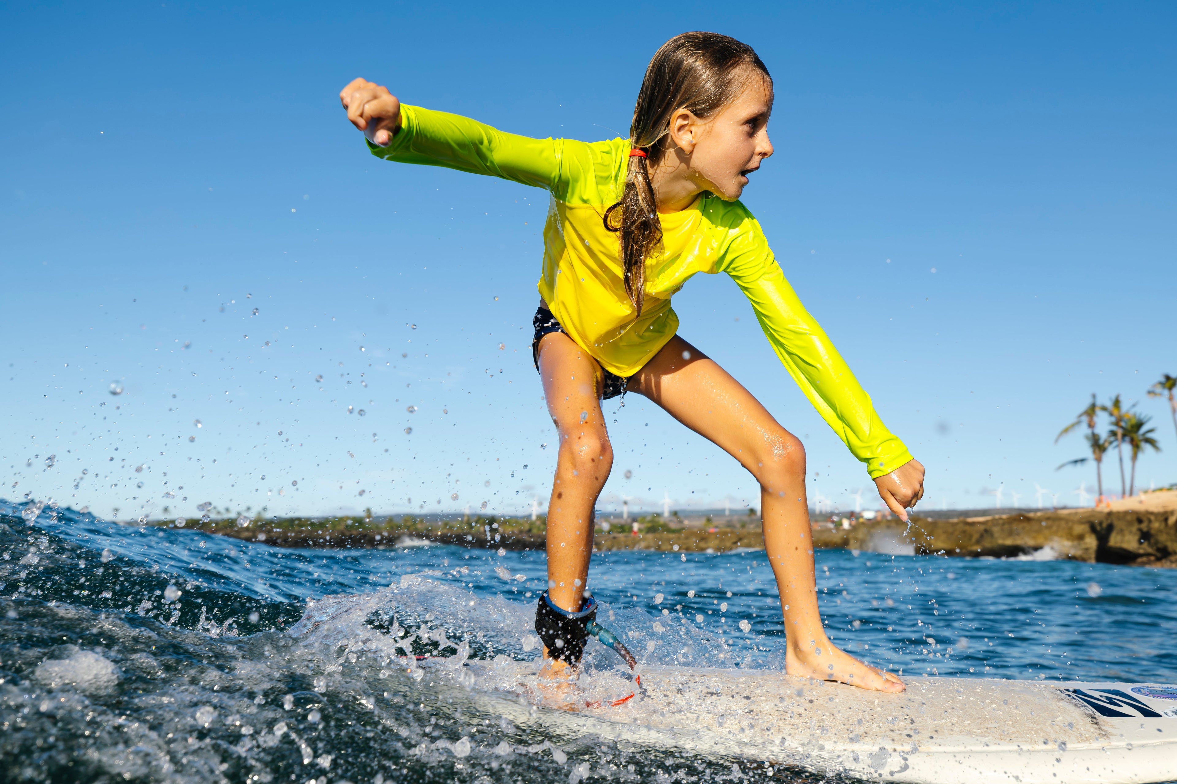 Children's Yellow Long Sleeve Rashguard