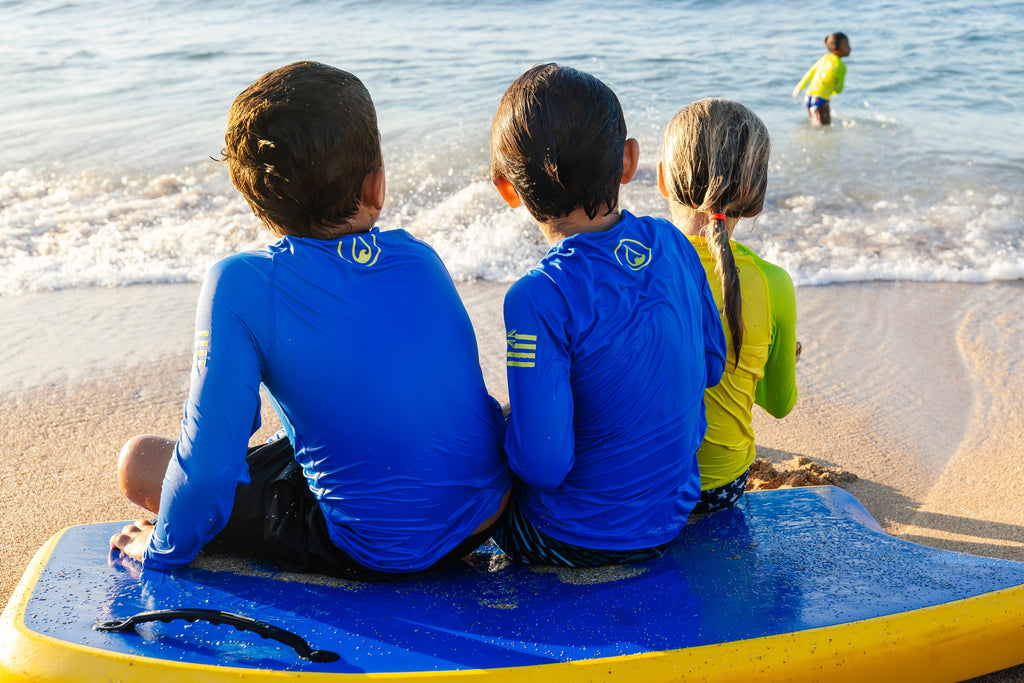 Children's Blue Long Sleeve Rashguard