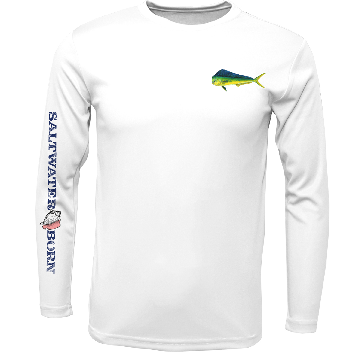 Key West, FL Mahi on Chest Long Sleeve UPF 50+ Dry-Fit Shirt