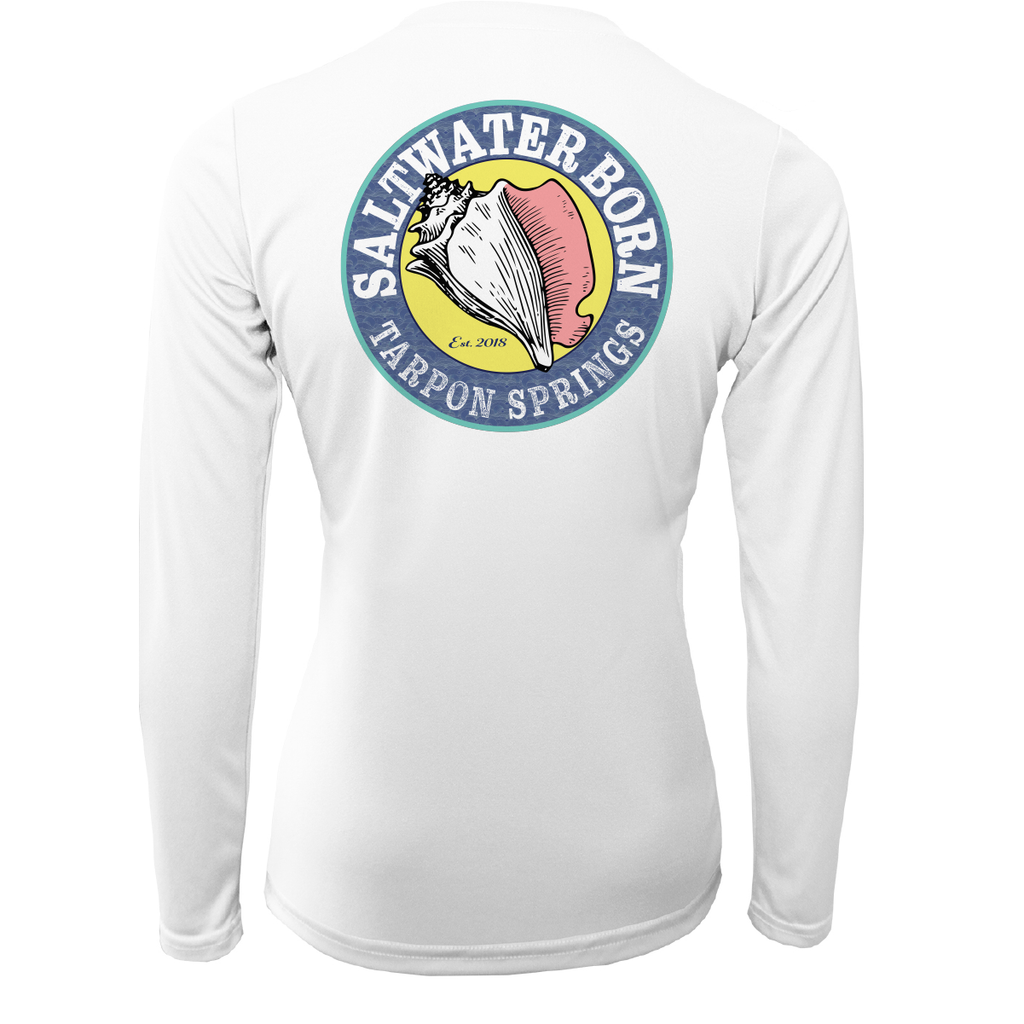 Tarpon Springs, FL "Saltwater Hair Don't Care" Long Sleeve UPF 50+ Dry-Fit Shirt