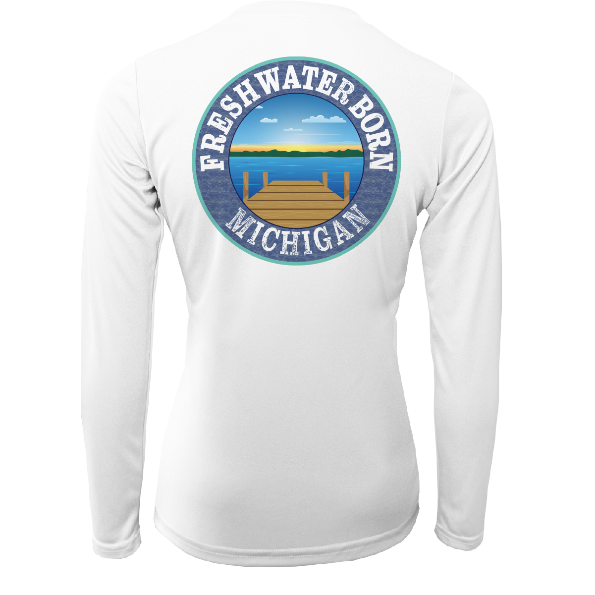 Michigan "Life is Better at the Lake" Women's Long Sleeve UPF 50+ Dry-Fit Shirt