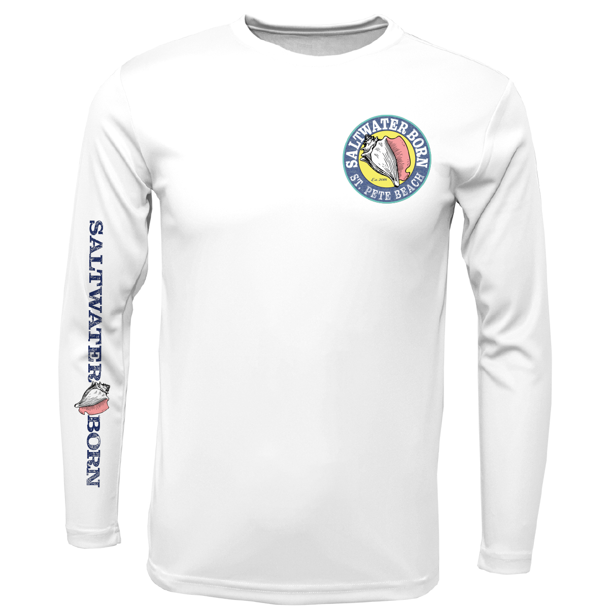 St. Pete Beach, FL Turtle Boy's Long Sleeve UPF 50+ Dry-Fit Shirt