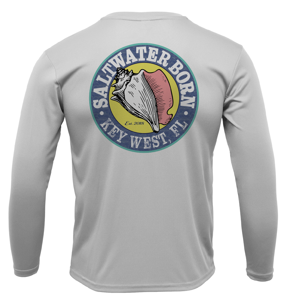 Miami Orange and Green Key West, FL Long Sleeve UPF 50+ Dry-Fit Shirt
