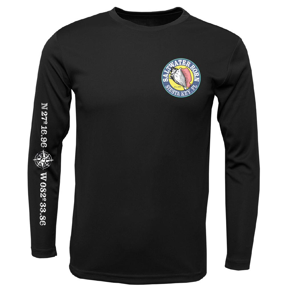 Siesta Key, FL Kraken Men's Long Sleeve UPF 50+ Dry-Fit Shirt