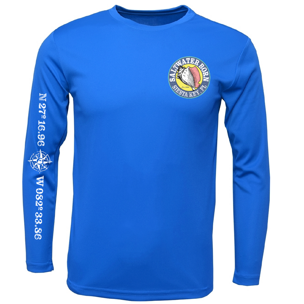 Siesta Key, FL Kraken Men's Long Sleeve UPF 50+ Dry-Fit Shirt