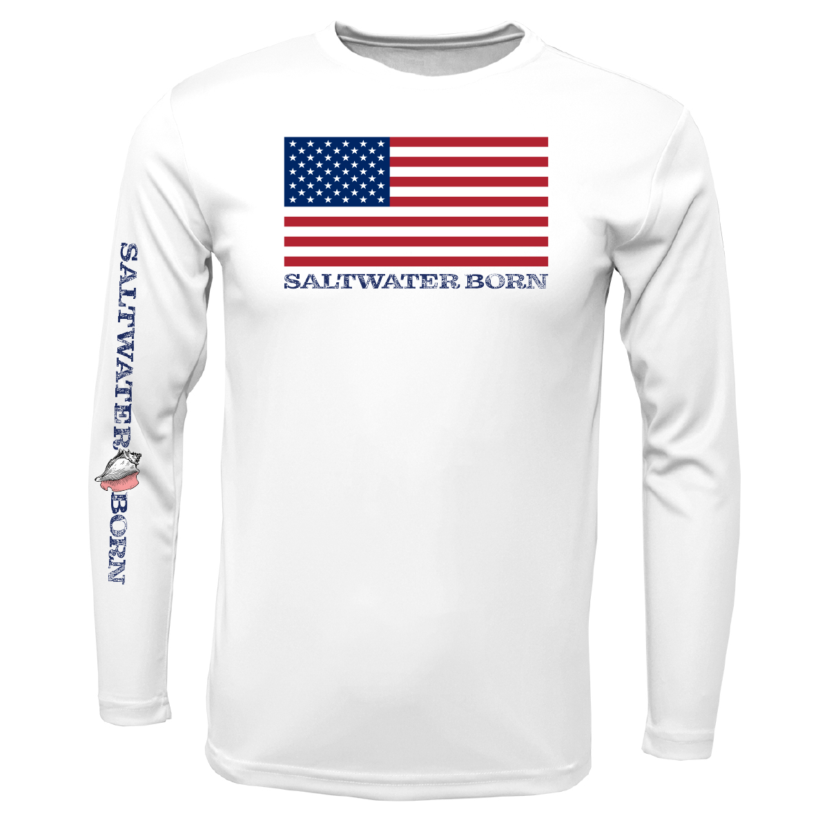 Key West, FL USA Born Boy's Long-Sleeve UPF 50+ Dry-Fit Shirt