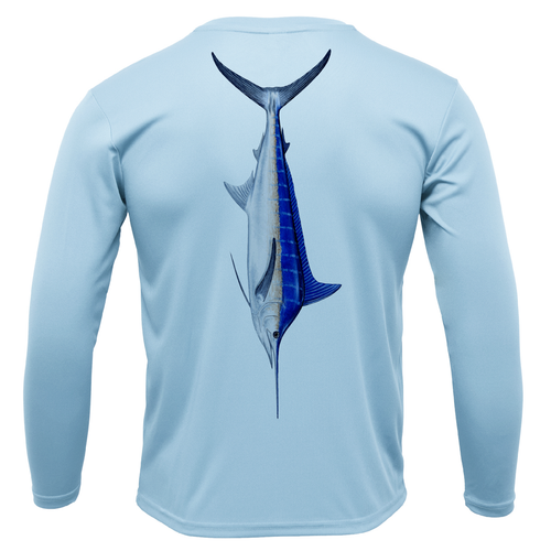 Catalina Island Blue Marlin Long Sleeve UPF 50+ Dry-Fit Shirt