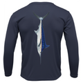 Siesta Key, FL Marlin Men's Long Sleeve UPF 50+ Dry-Fit Shirt