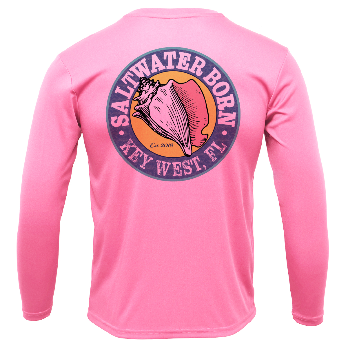 Key West, FL Spiny Lobster Diver Men's Long Sleeve UPF 50+ Dry-Fit Shirt
