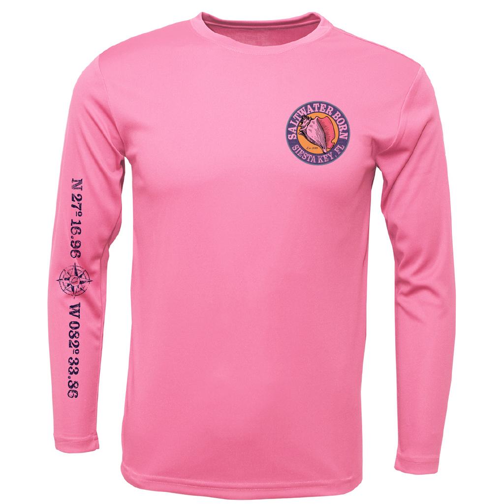 Siesta Key, FL Marlin Men's Long Sleeve UPF 50+ Dry-Fit Shirt