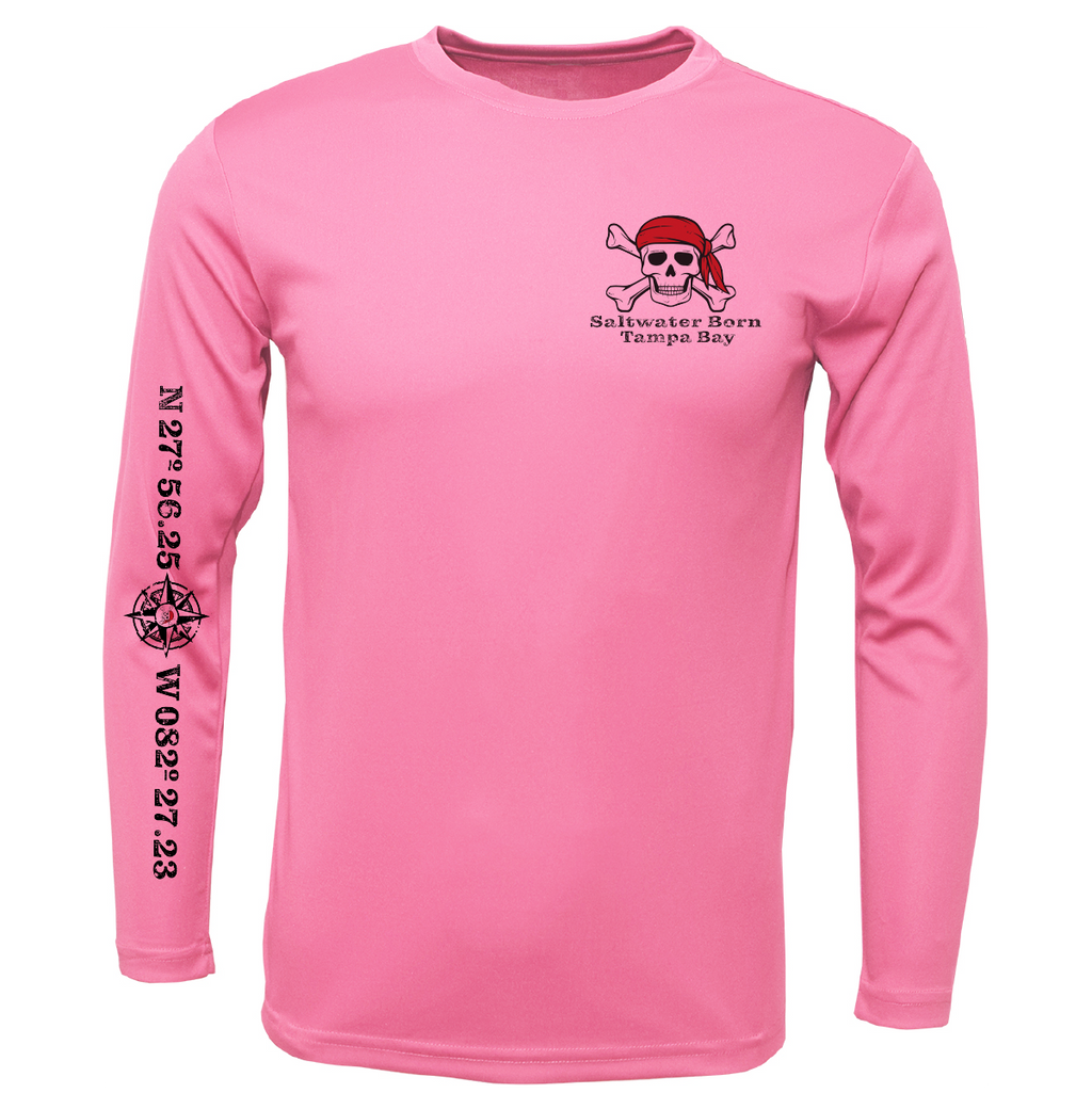 Tampa Bay, FL Blackbeard Men's Long Sleeve UPF 50+ Dry-Fit Shirt