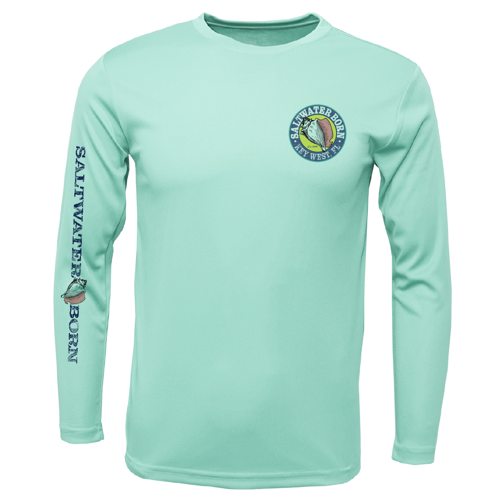 Key West, FL Marlin Boy's Long Sleeve UPF 50+ Dry-Fit Shirt