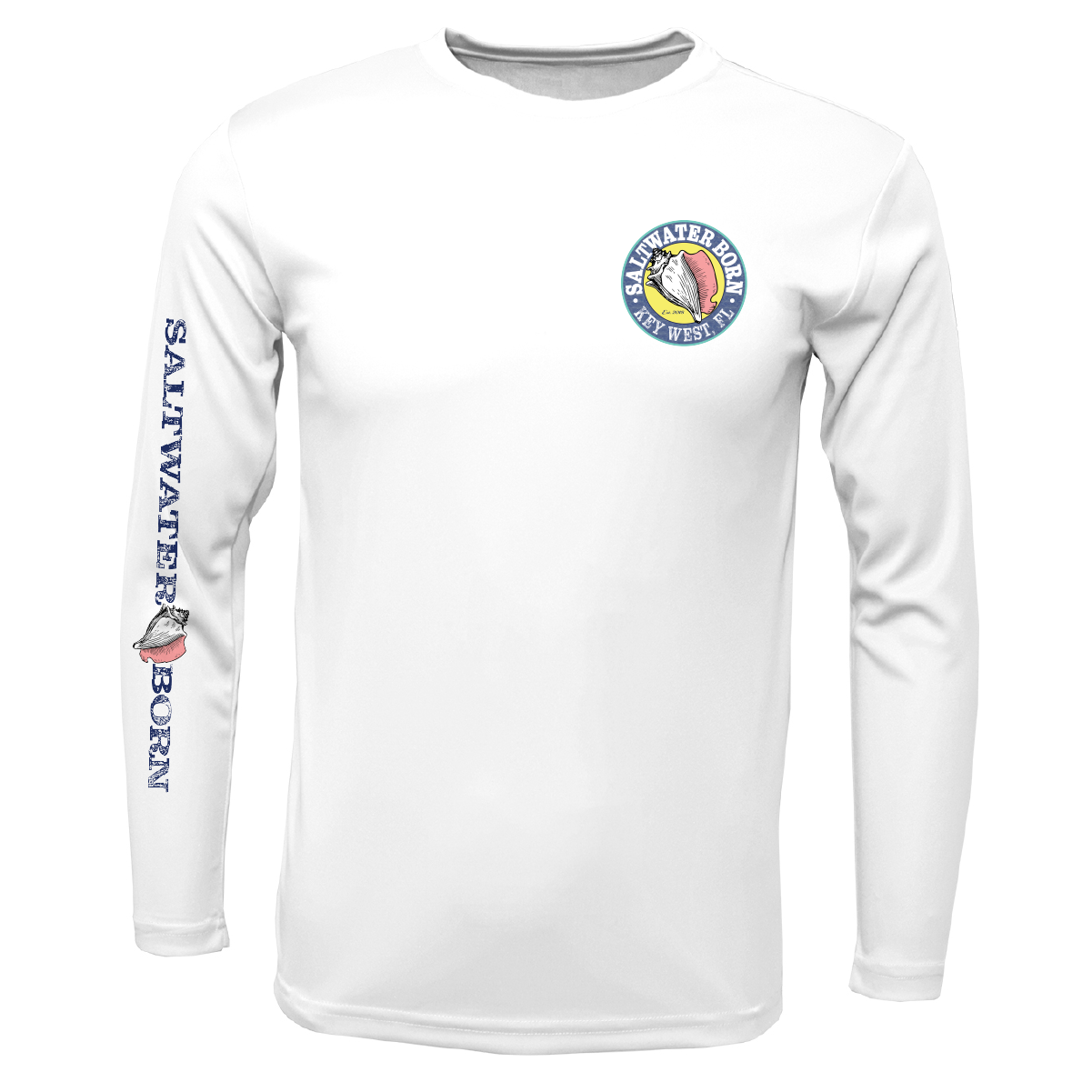 Key West, FL Marlin Boy's Long Sleeve UPF 50+ Dry-Fit Shirt