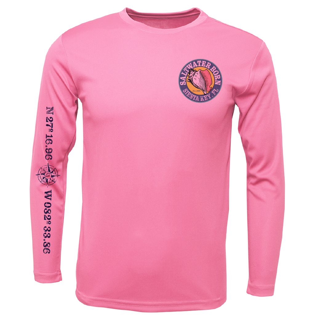 Siesta Key, FL Kraken Men's Long Sleeve UPF 50+ Dry-Fit Shirt