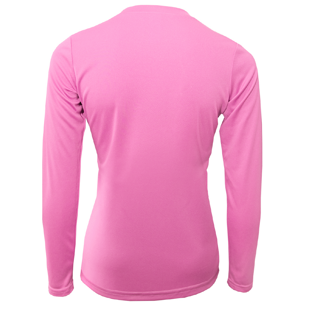 "Life Is Better At The Beach" Turtle Women's Long Sleeve UPF 50+ Dry-Fit Shirt (No Back)