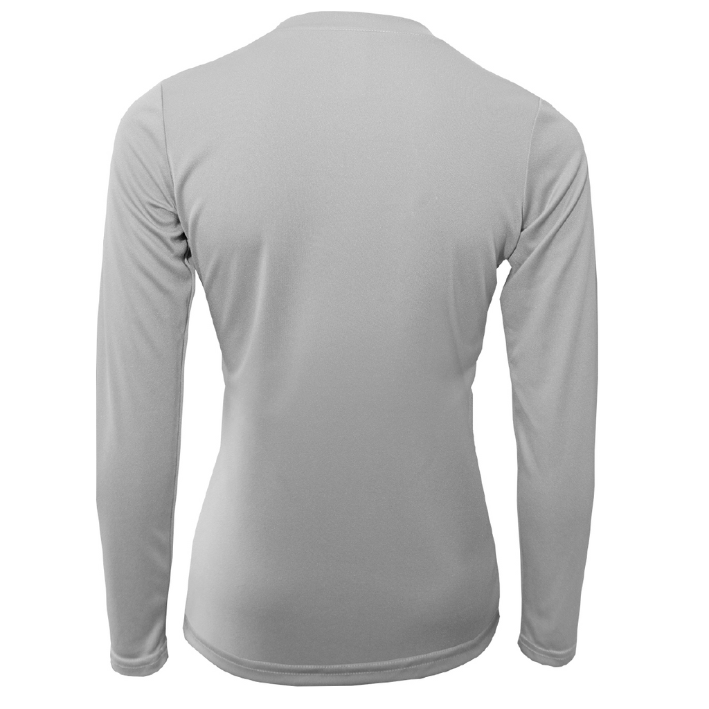 "Life Is Better At The Beach" Turtle Women's Long Sleeve UPF 50+ Dry-Fit Shirt (No Back)