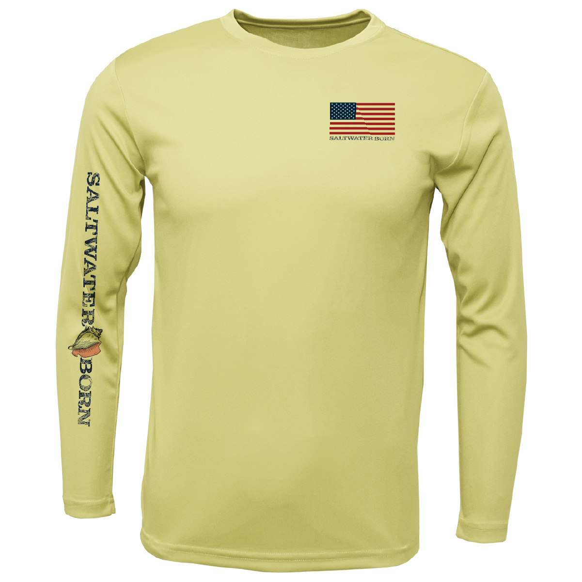 USA Blacktip Long Sleeve UPF 50+ Dry-Fit Shirt